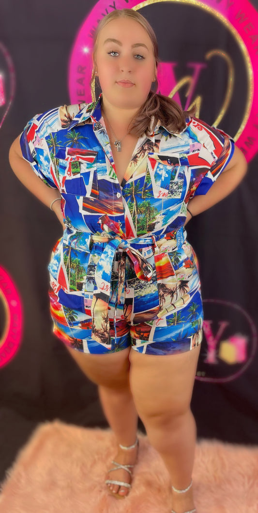 LETS VACAY Romper